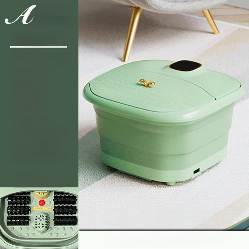 Nešiojama sulankstoma pėdų vonelė su automatinė masáže ir termostatine šildymu, vidinis gylis 20–30 cm