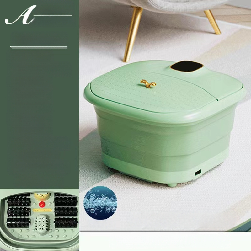 Nešiojama sulankstoma pėdų vonelė su automatinė masáže ir termostatine šildymu, vidinis gylis 20–30 cm