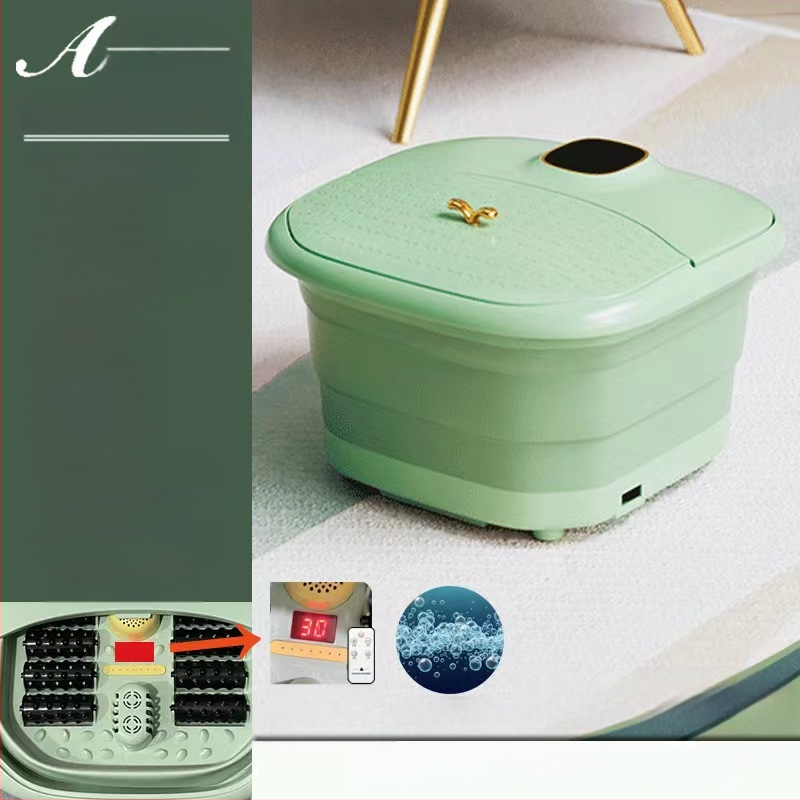 Nešiojama sulankstoma pėdų vonelė su automatinė masáže ir termostatine šildymu, vidinis gylis 20–30 cm