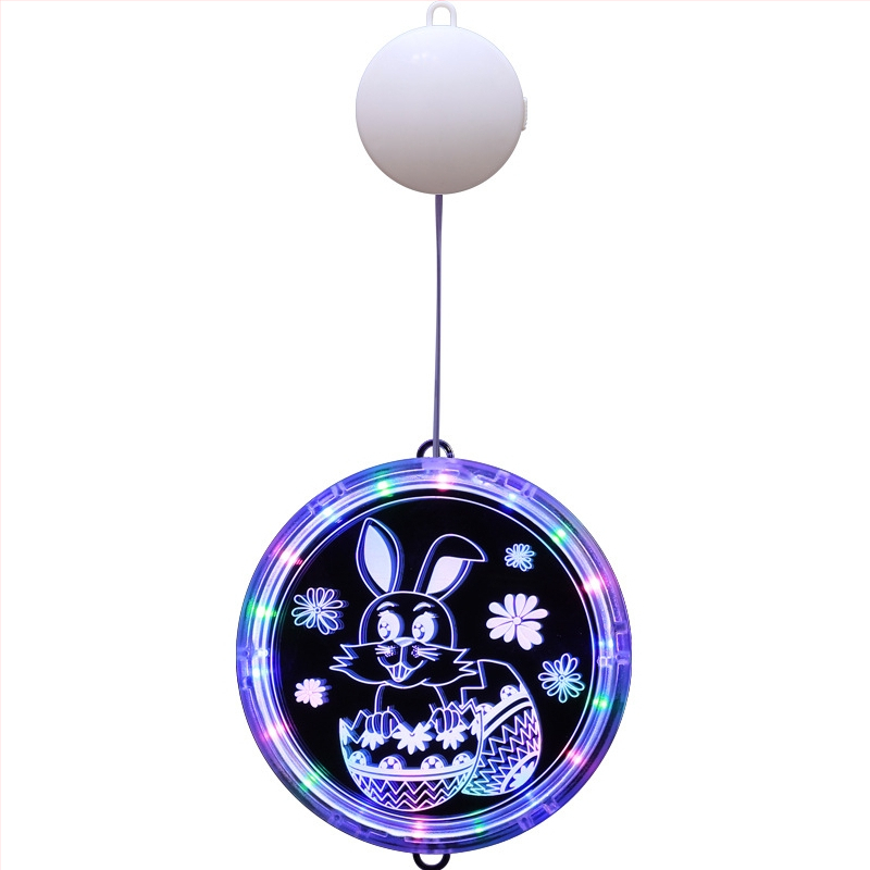 Κρεμαστό φωτιστικό Πάσχα με LED λαγουδάκι, 3D σχέδιο, IP44, ≤36V, διάρκεια ζωής 6000 ωρών