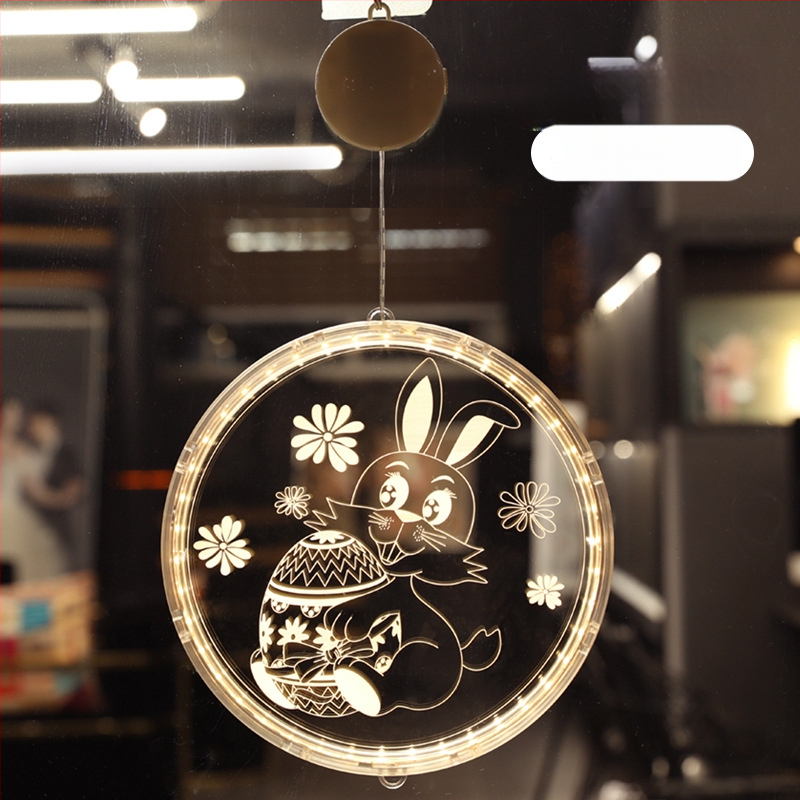 Κρεμαστό φωτιστικό Πάσχα με LED λαγουδάκι, 3D σχέδιο, IP44, ≤36V, διάρκεια ζωής 6000 ωρών