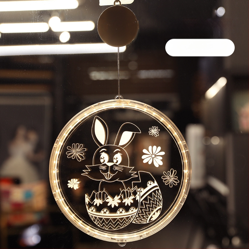 Κρεμαστό φωτιστικό Πάσχα με LED λαγουδάκι, 3D σχέδιο, IP44, ≤36V, διάρκεια ζωής 6000 ωρών