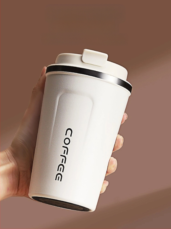 304 nerūdijančio plieno kavos puodelis, nešiojamas automobilio puodelis gėrimams, rankų paruošta kava