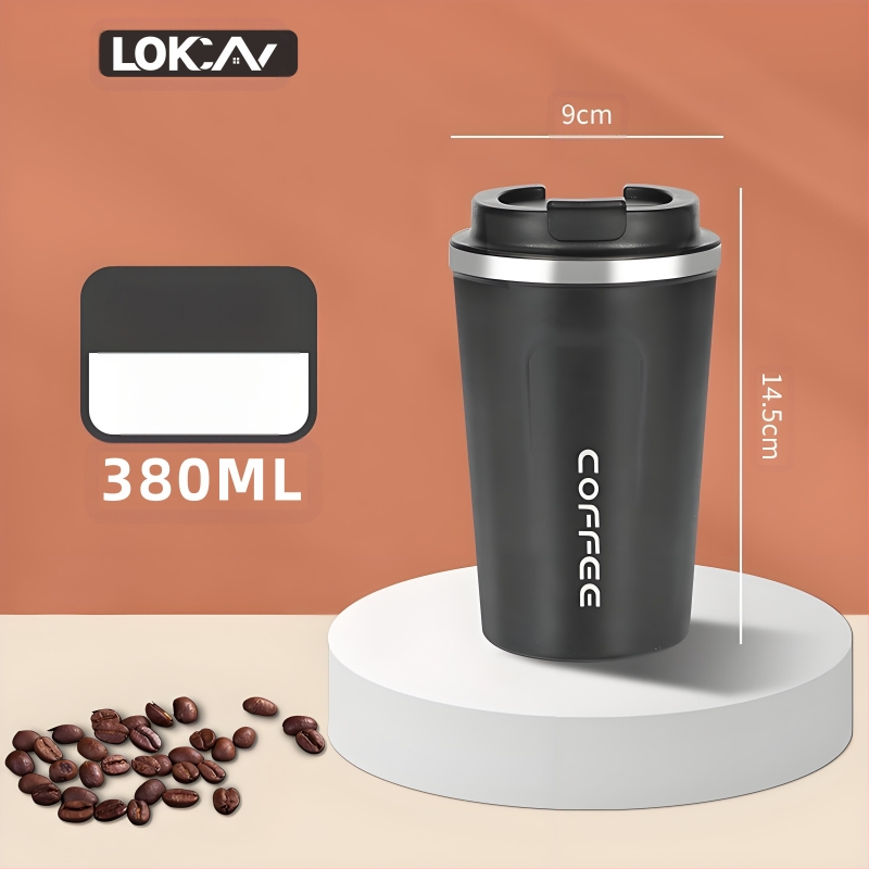 304 nerūdijančio plieno kavos puodelis, nešiojamas automobilio puodelis gėrimams, rankų paruošta kava