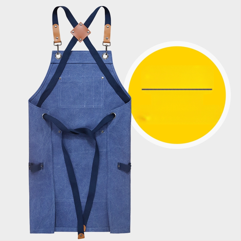 Auduma priekšauts bez piedurknēm ar vairākām kabatām dārzkopībai, grilēšanai un auto remontam — traipu izturība, moderns minimālisma stils