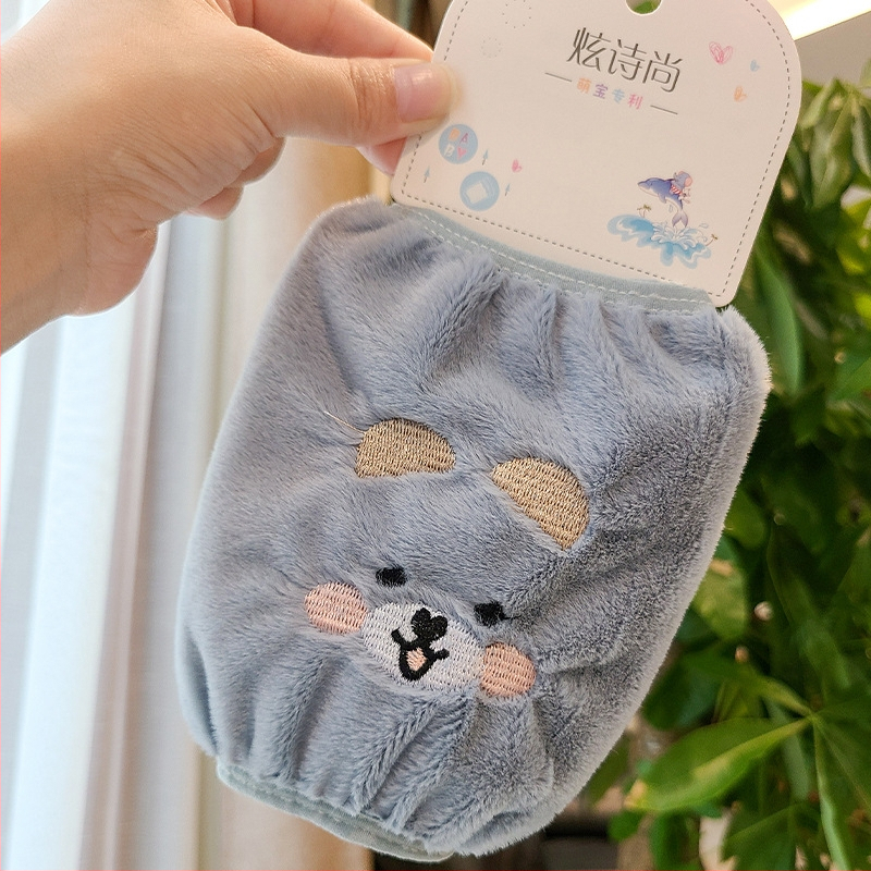 Παιδικά μακριά προστατευτικά μανίκια με κέντημα γάτας, πολάρ φλίς ύφασμα, καρτούν σχέδιο, φθινοπωρινό-χειμερινό, ηλικίες 3–13 ετών