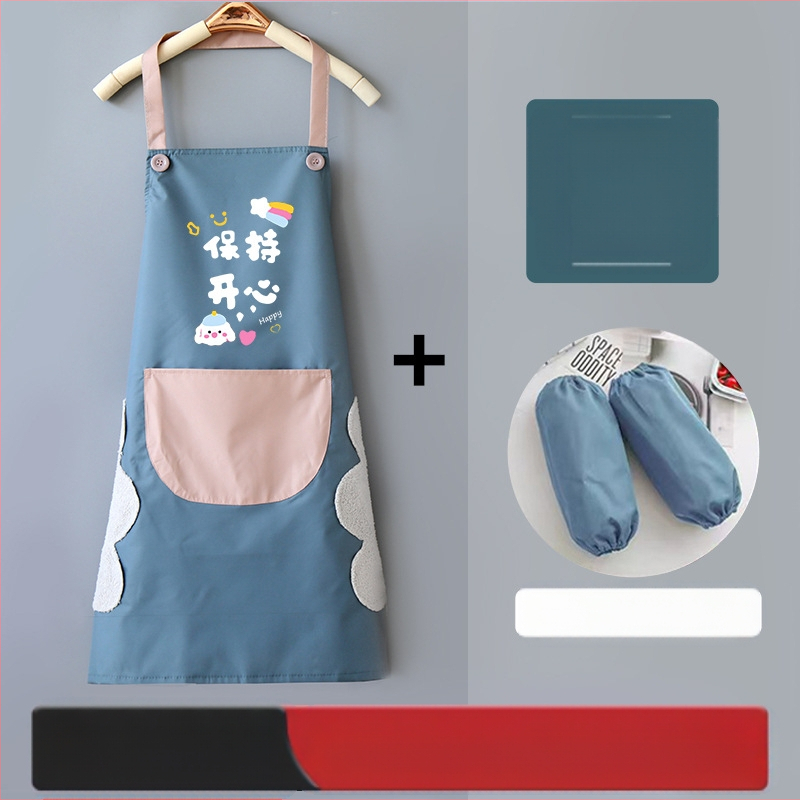 Ūdensizturīga un eļļas izturīga bez piedurknēm PVC materiāla, mājsaimniecības virtuvei, mūsdienīgs minimālisma stils