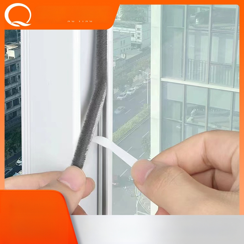 Λωρίδα στεγανοποίησης παραθύρων από μαλλί, αυτοκόλλητη, ανθεκτική στον άνεμο, ηχομονωτική και ανθεκτική στη σκόνη, κατά παραγγελία βάσει σχεδίων