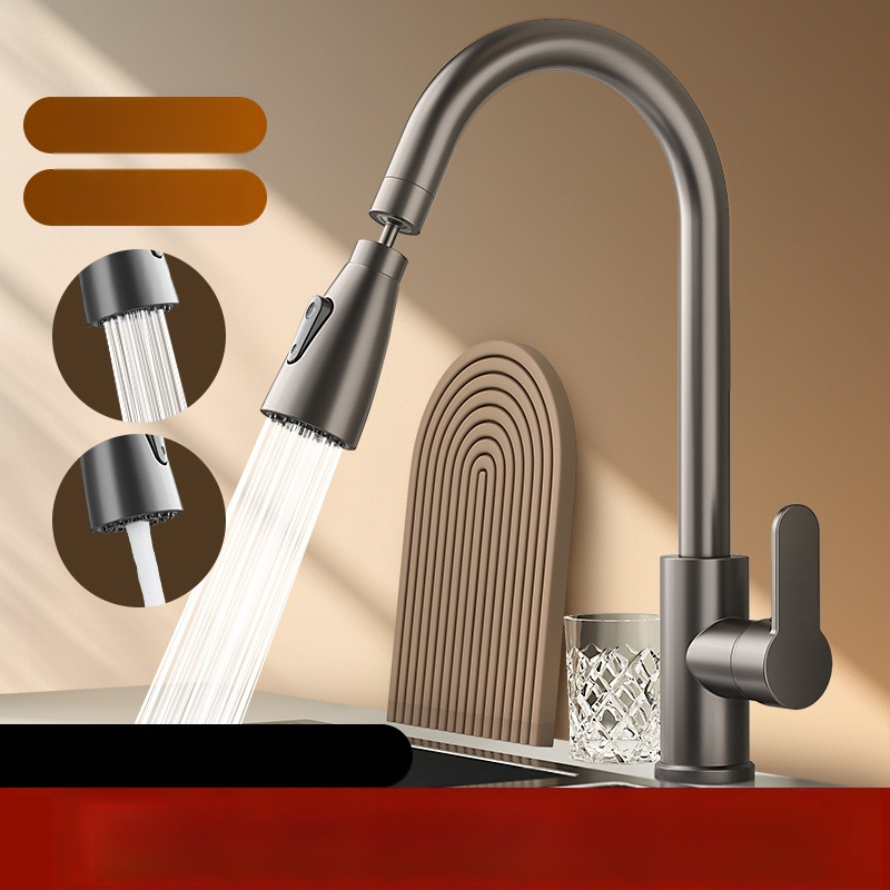 Varinis universalus galvos virtuvės prašytuvas, vieno sąnario dizainas, keramikinis kartridžo vožtuvas, pritaikoma apdaila