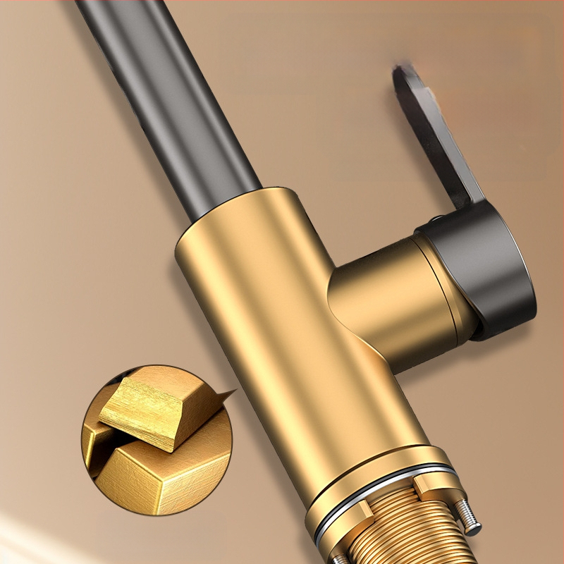 Varinis universalus galvos virtuvės prašytuvas, vieno sąnario dizainas, keramikinis kartridžo vožtuvas, pritaikoma apdaila