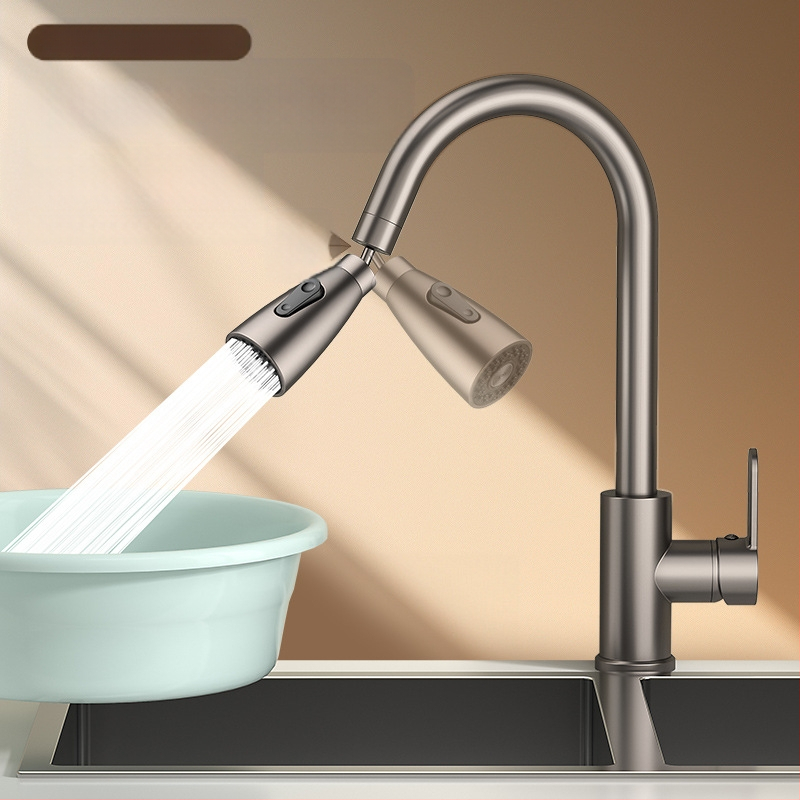 Varinis universalus galvos virtuvės prašytuvas, vieno sąnario dizainas, keramikinis kartridžo vožtuvas, pritaikoma apdaila