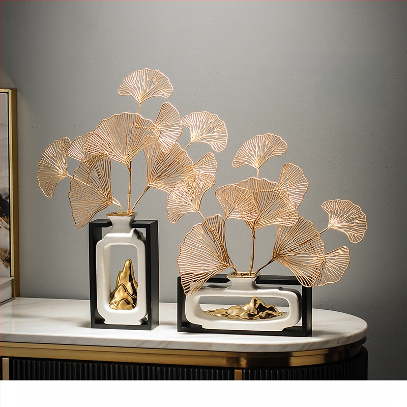 Namų dekoratyvinė figūra, rankų darbo, augalo motyvas, naujas kinietiškas stilius, medžiaga: plastikas ir derva