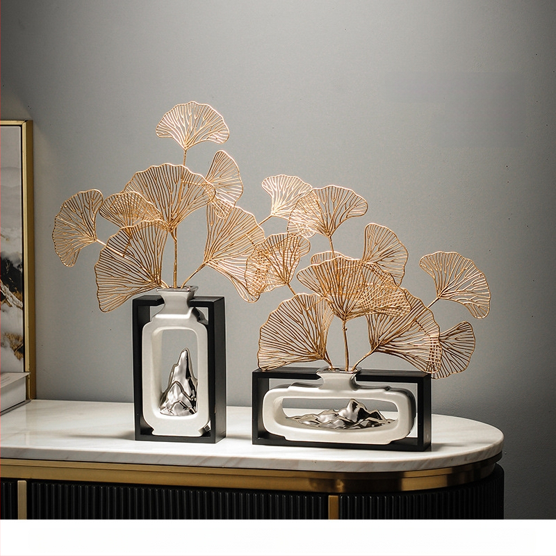 Namų dekoratyvinė figūra, rankų darbo, augalo motyvas, naujas kinietiškas stilius, medžiaga: plastikas ir derva