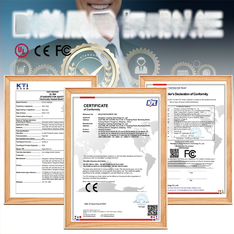 FEBORY Ηλεκτρική κουβέρτα, Τροφοδοσία Οχήματος, 12V, 72W, Με έναν διακόπτη