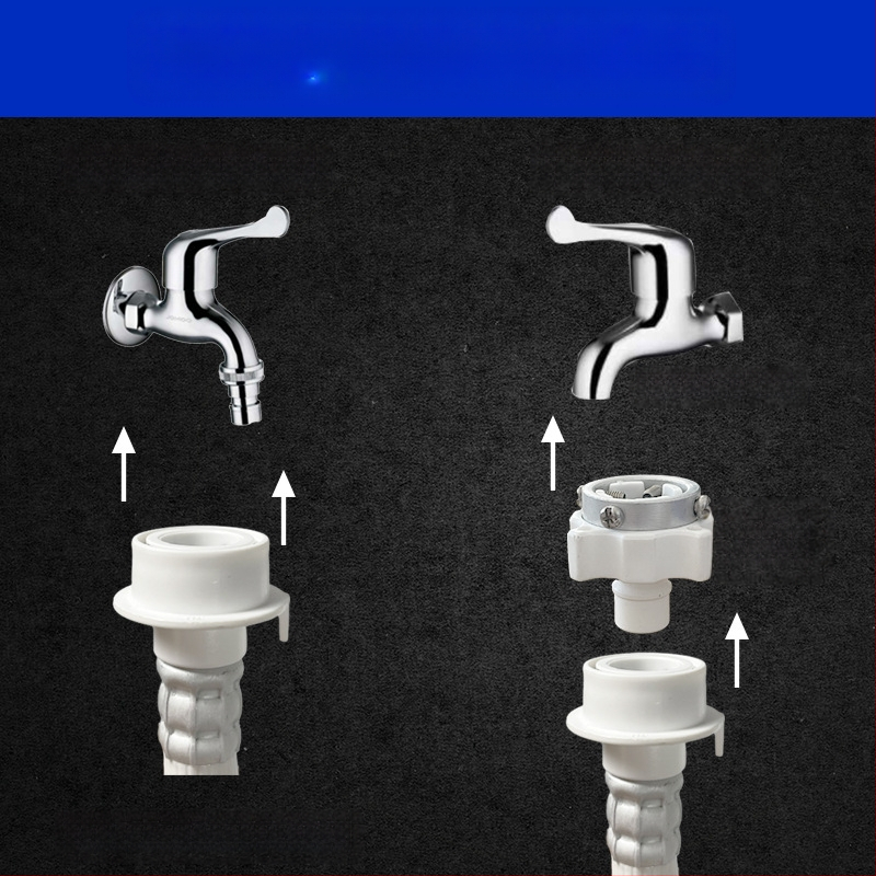 PVC vandens įvado vamzdis išplėtimas automatinei skalbimoi mašinai su būgnu, rankinis montavimas, modelis 4/6 taškai, 1,6 MPa, 0–100°C