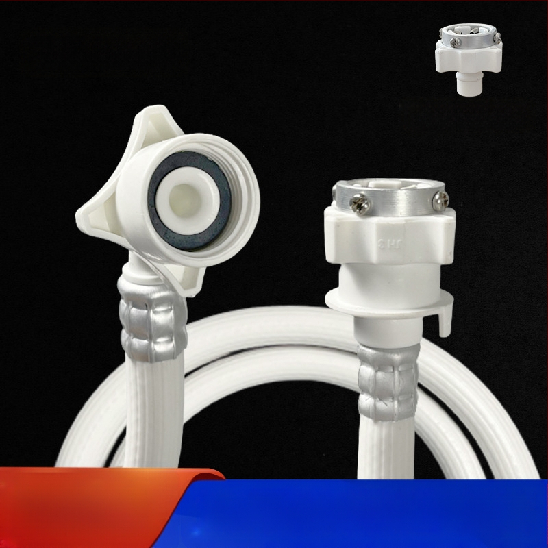 PVC vandens įvado vamzdis išplėtimas automatinei skalbimoi mašinai su būgnu, rankinis montavimas, modelis 4/6 taškai, 1,6 MPa, 0–100°C