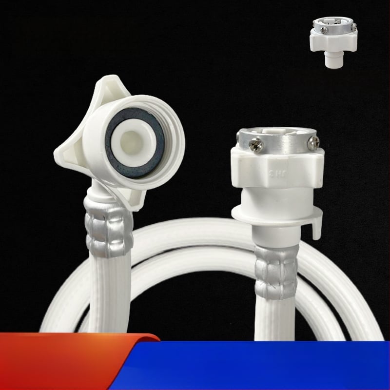 PVC vandens įvado vamzdis išplėtimas automatinei skalbimoi mašinai su būgnu, rankinis montavimas, modelis 4/6 taškai, 1,6 MPa, 0–100°C