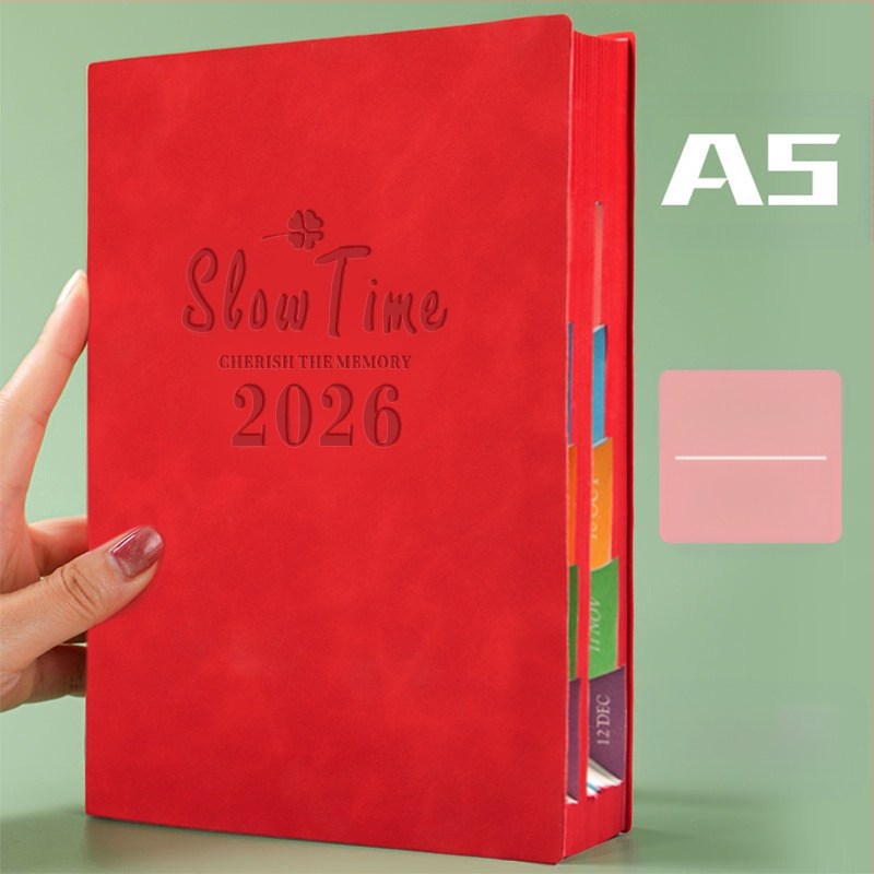 Σημειωματάριο με κάλυμμα από συνθετικό δέρμα, δέσιμο με γραμμές, χαρτί Dowling, 80 gsm, 300–400 σελίδες, ημερήσιο προγραμματισμό και διαχείριση χρόνου