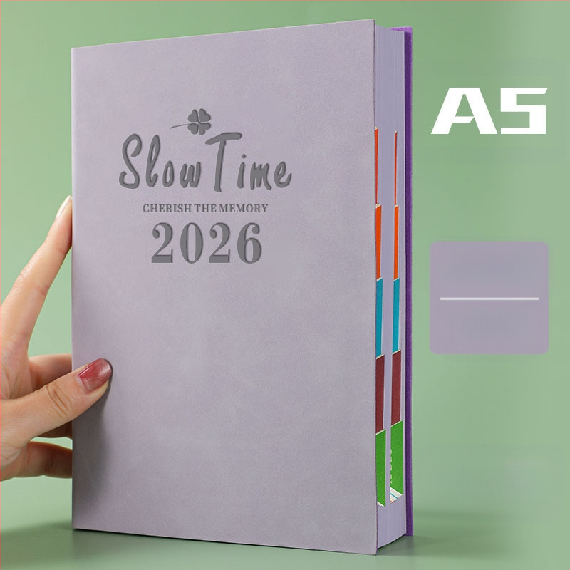 Σημειωματάριο με κάλυμμα από συνθετικό δέρμα, δέσιμο με γραμμές, χαρτί Dowling, 80 gsm, 300–400 σελίδες, ημερήσιο προγραμματισμό και διαχείριση χρόνου