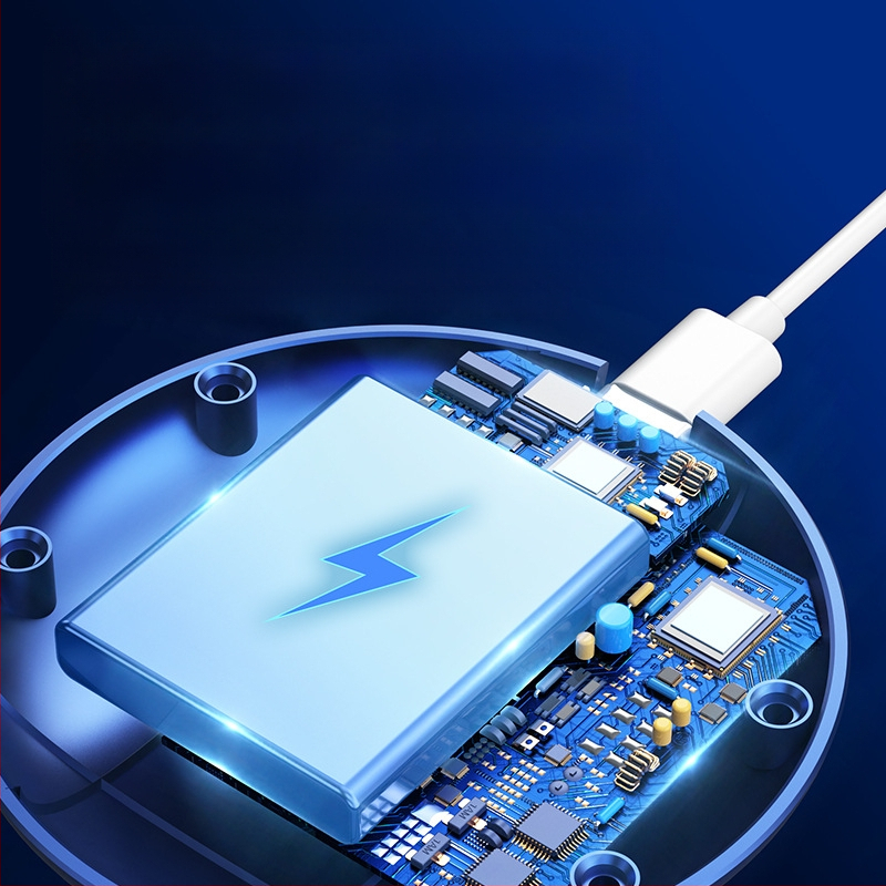 Επιτραπέζιος επαναφορτιζόμενος USB ανεμιστήρας με κινητήρα χωρίς ψήκτρες και ψηφιακή οθόνη, 3 ταχύτητες, διάρκεια μπαταρίας 6–8 ωρών