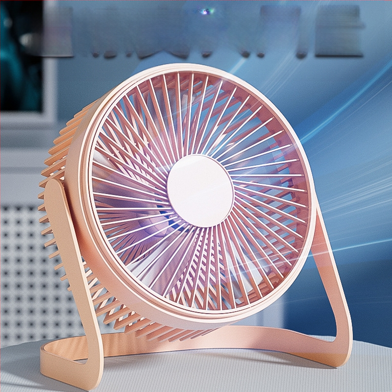 USB настолен вентилатор, 5 лopatки, 2 скорости, 2,5 W, тих до 36 dB