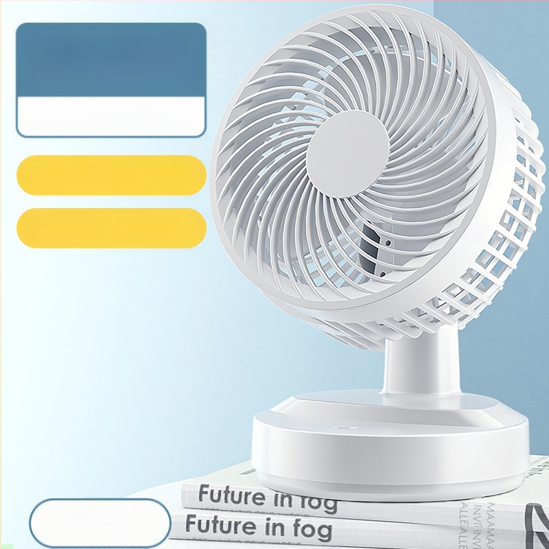 USB настолен вентилатор, 5 лopatки, 2 скорости, 2,5 W, тих до 36 dB