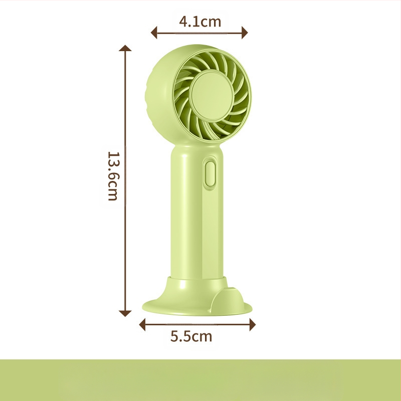 Rankinis purškimo ventiliatorius, nešiojamas mini USB įkrovimas, 6 mentelės, su šepetėlių varikliu, 3 greičiai, keičiamas Li-ion akumuliatorius 500–800 mAh