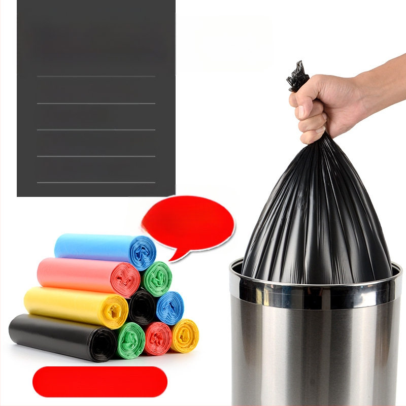 O5X2 Šiukšlių maišelis su surišimo užtrauktuku, sustiprinta PE, biologiškai skaidrus ir daugkartinio naudojimo, namuose, svetainėje, virtuvėje, biure