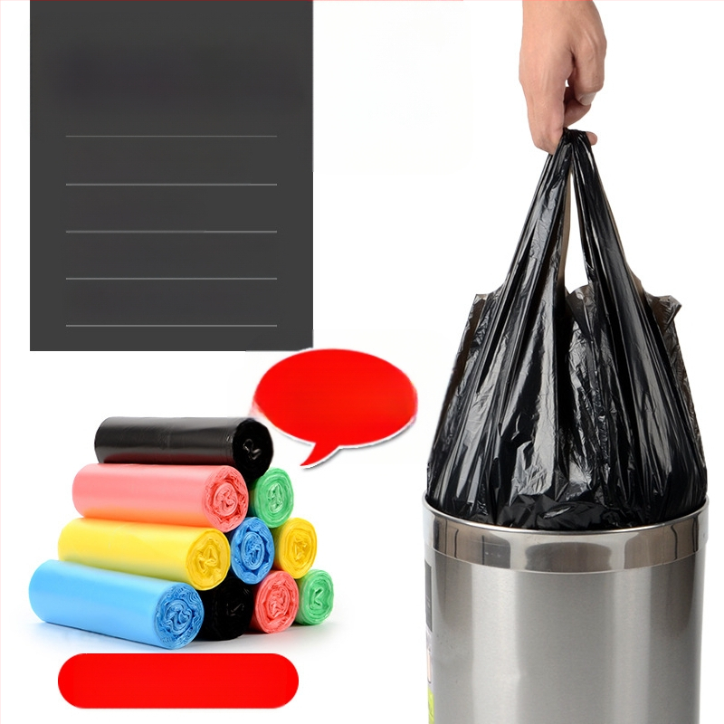 O5X2 Šiukšlių maišelis su surišimo užtrauktuku, sustiprinta PE, biologiškai skaidrus ir daugkartinio naudojimo, namuose, svetainėje, virtuvėje, biure