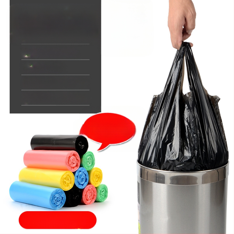 O5X2 Šiukšlių maišelis su surišimo užtrauktuku, sustiprinta PE, biologiškai skaidrus ir daugkartinio naudojimo, namuose, svetainėje, virtuvėje, biure