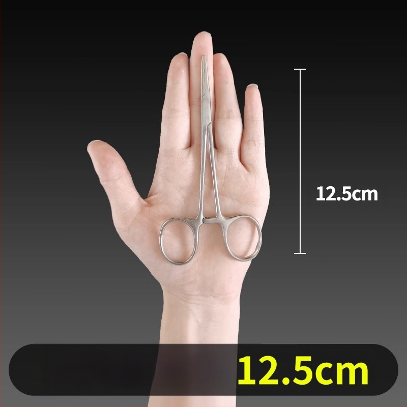 Ιατρικές λαβίδες αιμορραγίας από ανοξείδωτο ατσάλι, καθολική χρήση, αντιολισθητική λαβή, εργαλείο συμπίεσης, βάρος 0.04