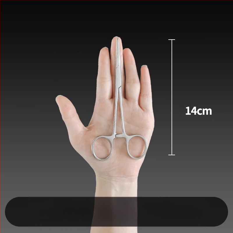 Ιατρικές λαβίδες αιμορραγίας από ανοξείδωτο ατσάλι, καθολική χρήση, αντιολισθητική λαβή, εργαλείο συμπίεσης, βάρος 0.04