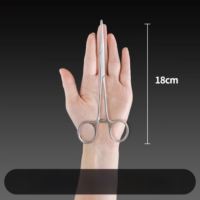 Ιατρικές λαβίδες αιμορραγίας από ανοξείδωτο ατσάλι, καθολική χρήση, αντιολισθητική λαβή, εργαλείο συμπίεσης, βάρος 0.04