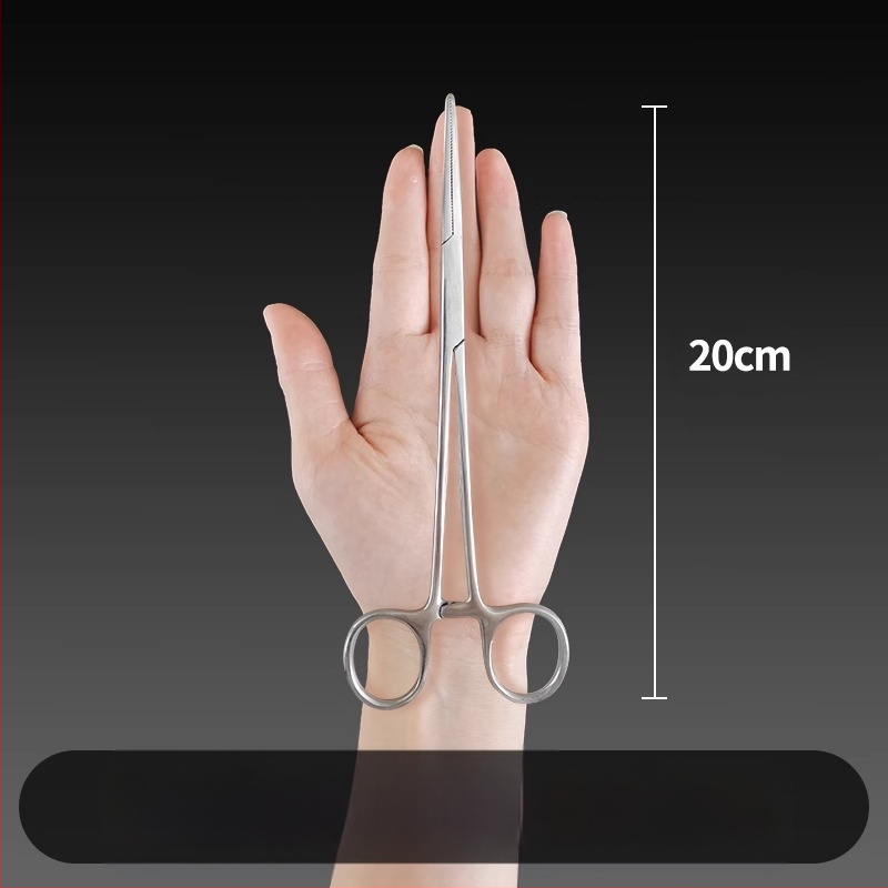 Ιατρικές λαβίδες αιμορραγίας από ανοξείδωτο ατσάλι, καθολική χρήση, αντιολισθητική λαβή, εργαλείο συμπίεσης, βάρος 0.04