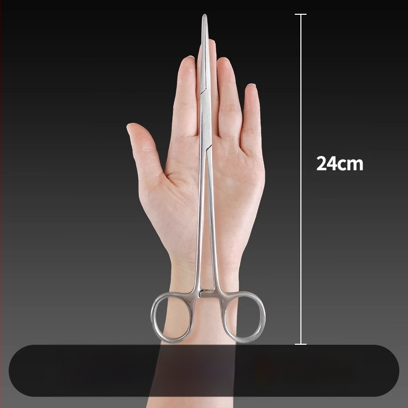 Ιατρικές λαβίδες αιμορραγίας από ανοξείδωτο ατσάλι, καθολική χρήση, αντιολισθητική λαβή, εργαλείο συμπίεσης, βάρος 0.04