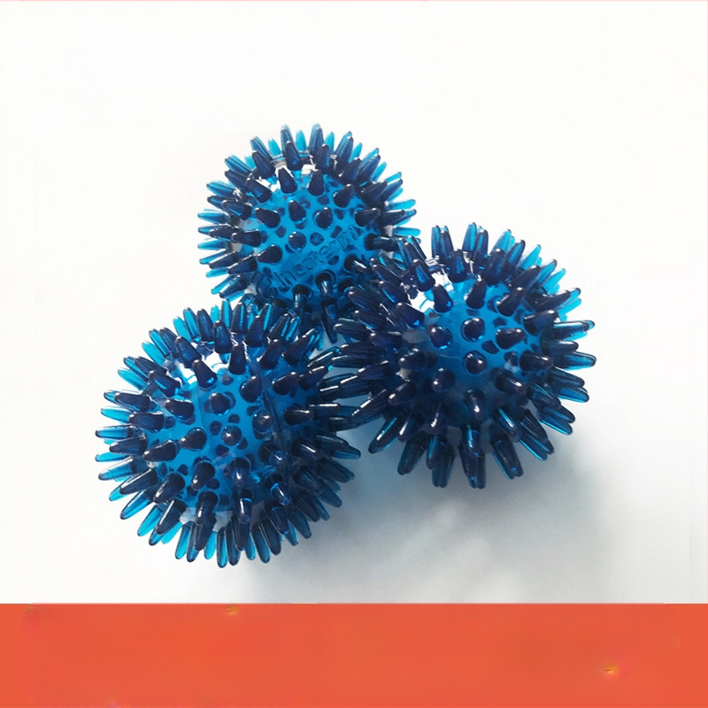 Rokas satvēriena treniņu lāpa pirkstu spēkam un muskuļu relaksācijai — ērkšķu masāžas lāpa, nav piepumpējama, piemērota bumbu spēlēm