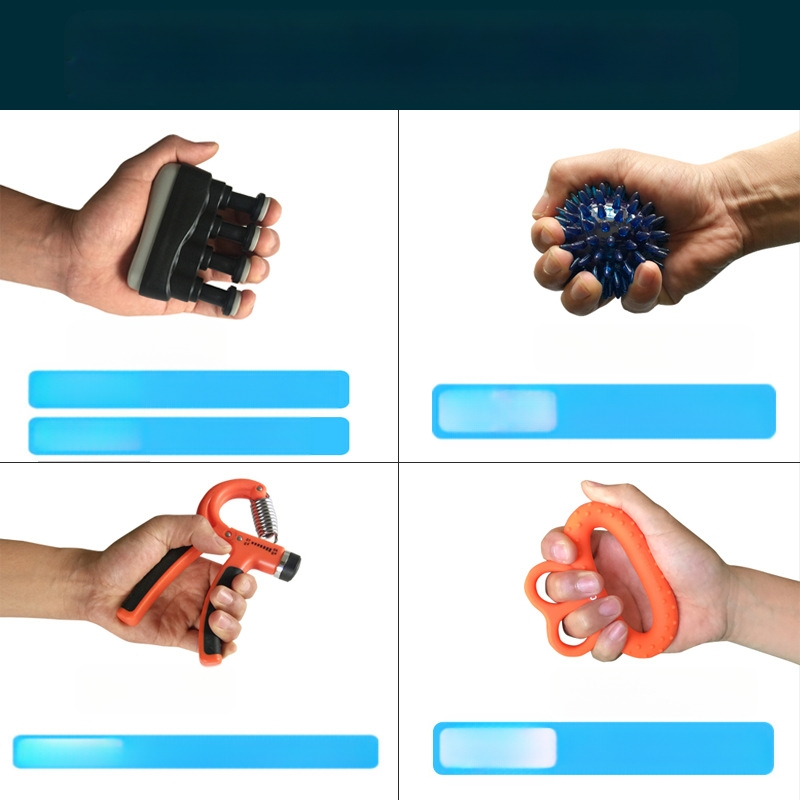 Rokas satvēriena treniņu lāpa pirkstu spēkam un muskuļu relaksācijai — ērkšķu masāžas lāpa, nav piepumpējama, piemērota bumbu spēlēm