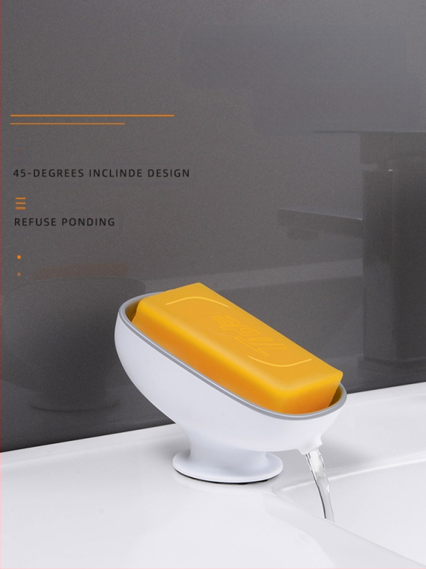 Ziepų laikiklis su siurbtuku, sieninis vonios organizatorius su drenažu, be gręžimo