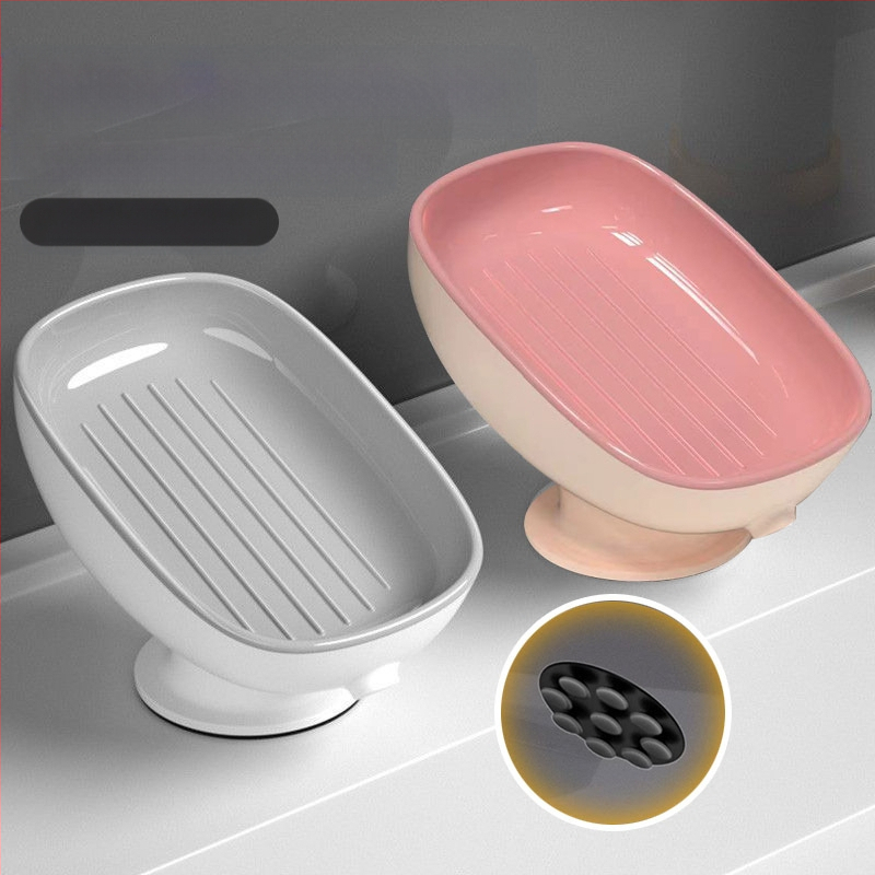 Ziepų laikiklis su siurbtuku, sieninis vonios organizatorius su drenažu, be gręžimo