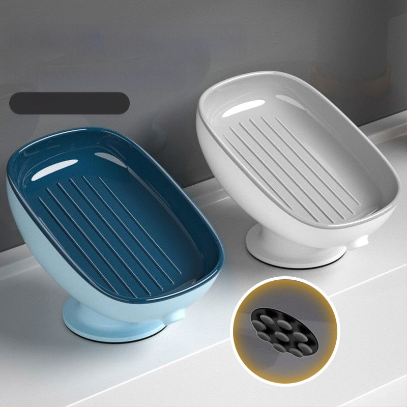 Ziepų laikiklis su siurbtuku, sieninis vonios organizatorius su drenažu, be gręžimo