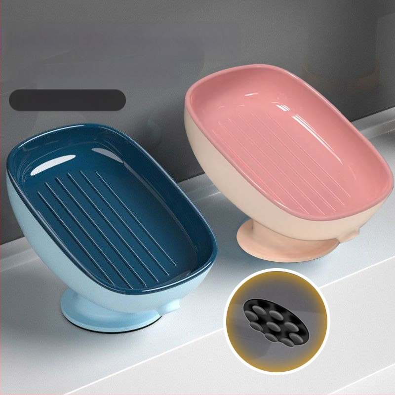 Ziepų laikiklis su siurbtuku, sieninis vonios organizatorius su drenažu, be gręžimo