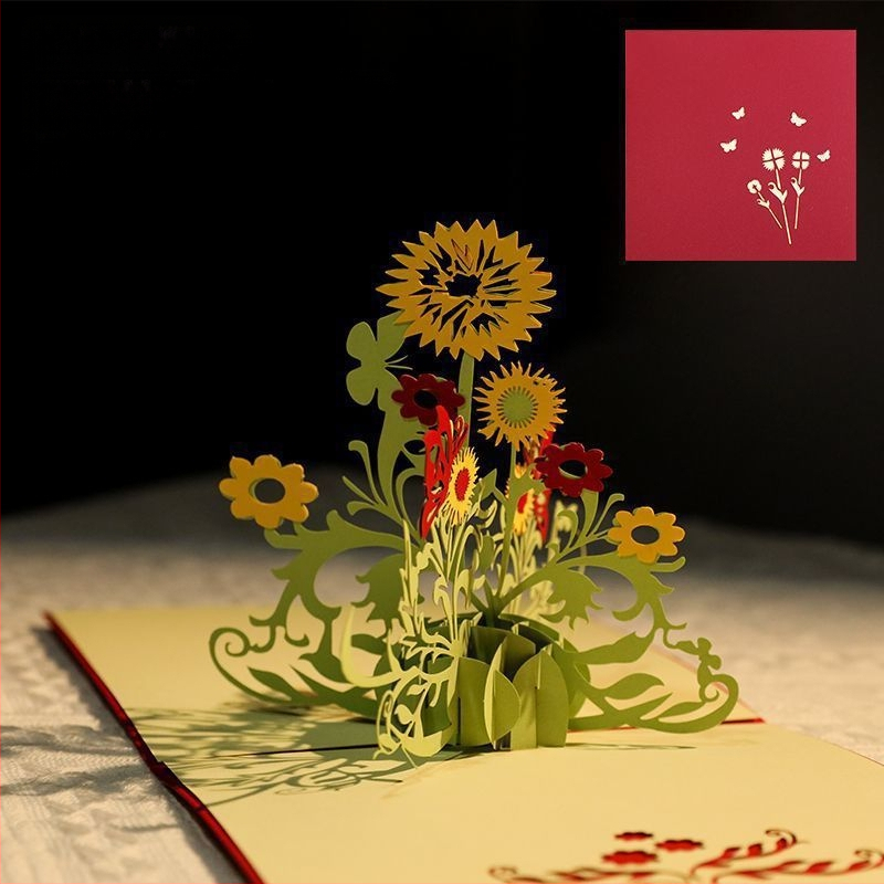 Κάρτα Γιορτής των Δασκάλων με σχέδιο μελάνι, θέμα Γενεθλίων