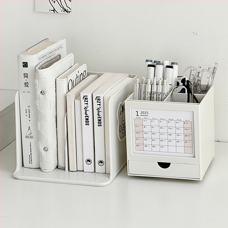 Rašiklių organizatorius su pasukamu laikikliu, kvadratinė forma, modelis 985, medžiaga: šilkinė gėlė, tinkamas kaip dovana naujajam namui