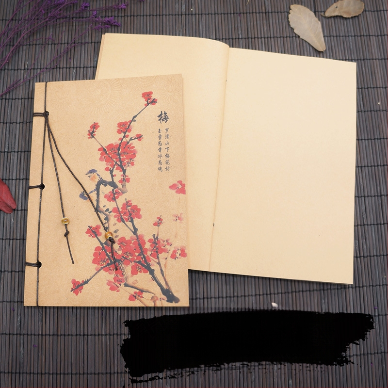 Ημερολόγιο Suiyue Square | Kraft χαρτί | χειροποίητο δέσιμο με νήμα | ρετρό νοσταλγίας στυλ | βάρος χαρτιού 80