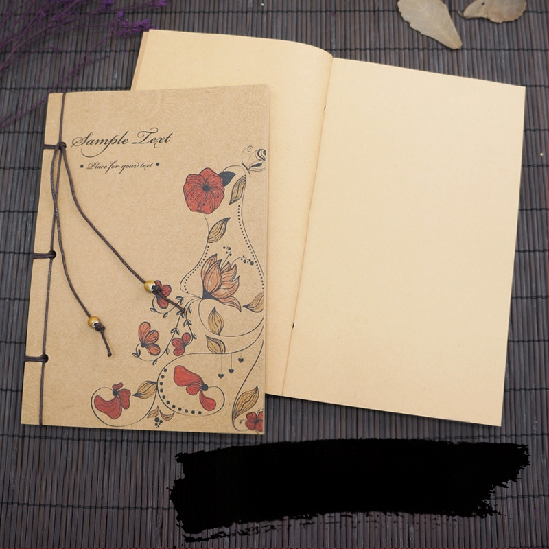 Ημερολόγιο Suiyue Square | Kraft χαρτί | χειροποίητο δέσιμο με νήμα | ρετρό νοσταλγίας στυλ | βάρος χαρτιού 80