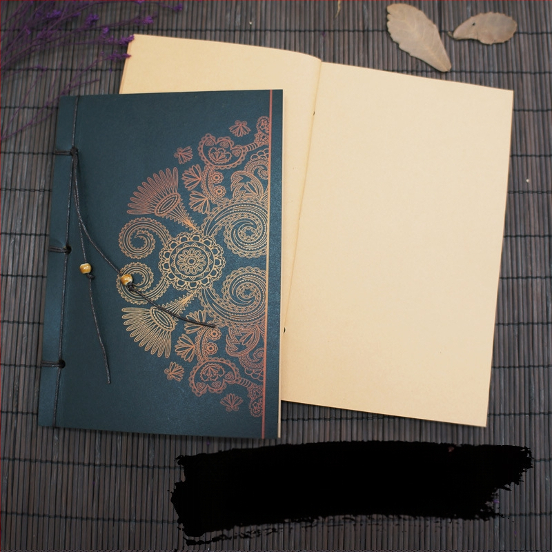 Ημερολόγιο Suiyue Square | Kraft χαρτί | χειροποίητο δέσιμο με νήμα | ρετρό νοσταλγίας στυλ | βάρος χαρτιού 80