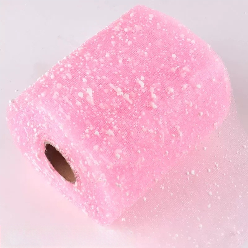 Ziedu režģa auduma lente dekorēšanai un pušķu iesaiņošanai (Materiāls: režģa audums; Kategorija: vietas dekorēšanas rekvizīti; Materiāla tips: lente, ziedu turētājs; Piemērojamas lietošanas jomas: Ziemassvētku dekori, dāvanu iesaiņošana, kāzas, ziedu iesai