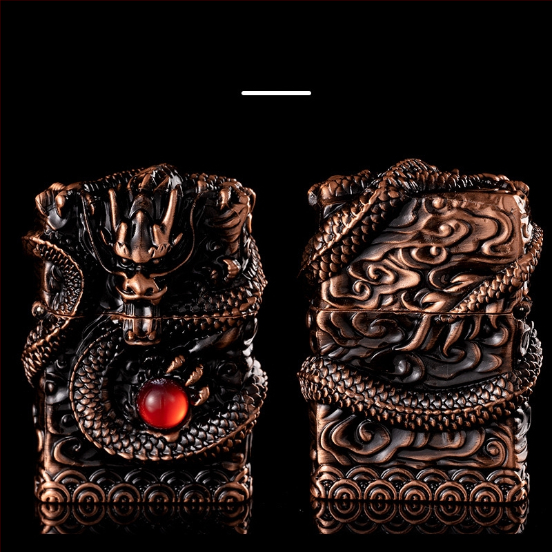 Αναπτήρας κηροζίνης με μεταλλικό σώμα, επαναχρησιμοποιούμενος, μοντέρνο μινιμαλιστικό στυλ, χωρίς προστασία από τον άνεμο