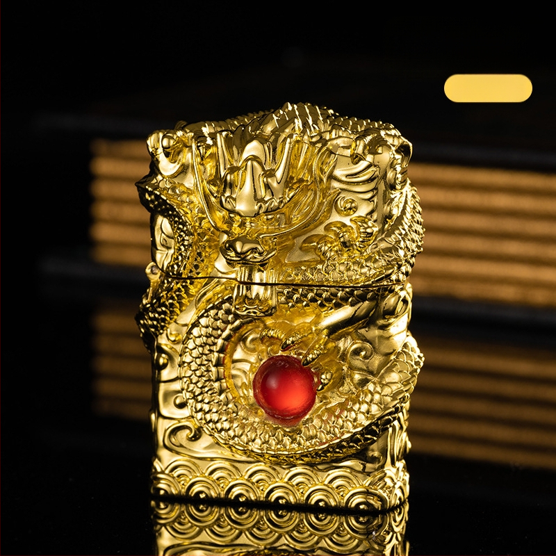 Αναπτήρας κηροζίνης με μεταλλικό σώμα, επαναχρησιμοποιούμενος, μοντέρνο μινιμαλιστικό στυλ, χωρίς προστασία από τον άνεμο