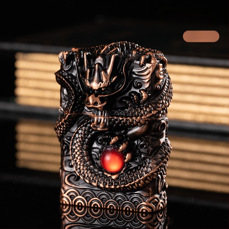 Αναπτήρας κηροζίνης με μεταλλικό σώμα, επαναχρησιμοποιούμενος, μοντέρνο μινιμαλιστικό στυλ, χωρίς προστασία από τον άνεμο